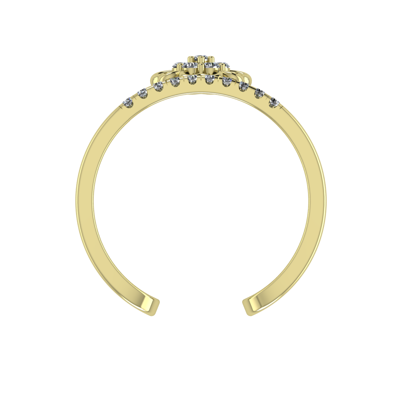 FASHION FLORAL  OPEN RING  RINGS & BANDS